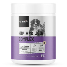 Hip & Joint Chews for Dogs & Cats - 120 Soft Chews with Glucosamine