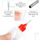 4 pieces 10 ml empty bottles with needle tip 3