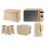 Swan Swan Nordic Oatmeal Kettle Toaster Microwave Breadbin Canisters Set 1