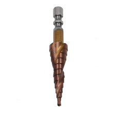Step drill, carbide step drill, hex shank, cobalt twist drill, stainless steel metal hole opener, doubleedged pagoda drill