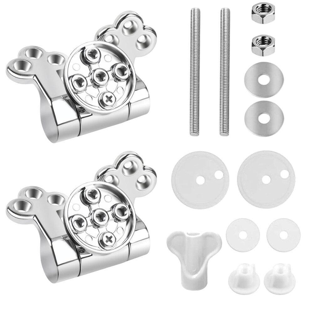 Toilet Seat Hinge Zinc Alloy, Pack Of 2, Soft Close Hinge 6276012006130