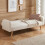 Birlea White Boucle Sofa Bed Birlea Micah 3 Seater Settee Fabric Click Clack 2