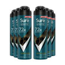(Buy 6, Sport Cool) Sure Men 72H Anti-Perspirant Deodorant 150ml