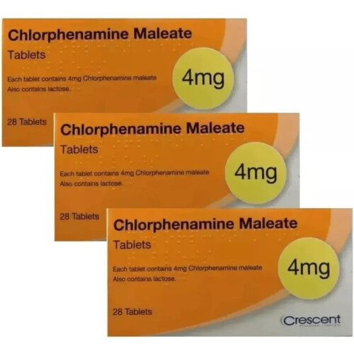 Chlorphenamine Maleate Allergy Relief Tablets | 3 x 28 Tablets