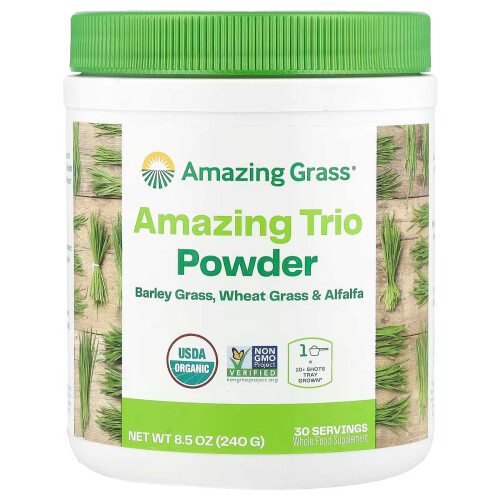 Amazing Grass, Amazing Trio, Centeio, Trigo e Alfafa, 8,5 oz (240 g)