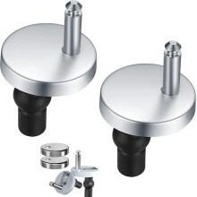 Toilet Seat Attachment Set, Stainless Steel Hinge, Repair Parts, 2 Nylon Screws