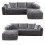MN Furniture (Grey) Modern Smart Left/Right Corner Sofa in a Box 7
