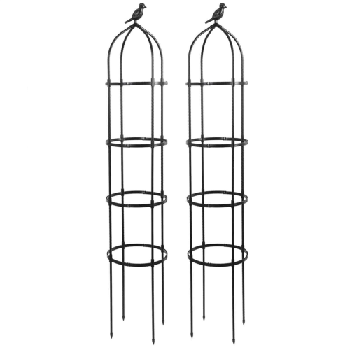 Espalier til klatreplanter, obelisk, haveespalier, 2 stk. (A)