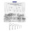 100 stk. M1 M1.2 M1.5 M1.8 M2 M2.5 Stål R-type Splitstift til bil 3