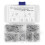 100 stk. M1 M1.2 M1.5 M1.8 M2 M2.5 Stål R-type Splitstift til bil 1