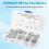 100 stk. M1 M1.2 M1.5 M1.8 M2 M2.5 Stål R-type Splitstift til bil 6