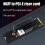 NGFF M.2 til PCI-E 4X riserkort M2 M-nøgle til PCIe X4-adapter 5