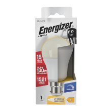 Energizer LED GLS B22 1521lm 12.6W 2700K Warm White Light Bulb 1 Pack