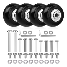 4 stk. bagage, kuffert, reservehjul, 40 mm x 18 mm