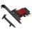 PCIE USB 3.1 GEN2 Type-E udvidelseskort, til 10/8 3