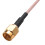 Καλώδιο Pigtail RG316 για αρσενικό SMA 6" σε αρσενικό βύσμα δεξιάς γωνίας SMA 7