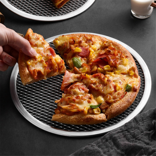 11-tommer aluminium sømløs kant pizza bagningsskærm 1