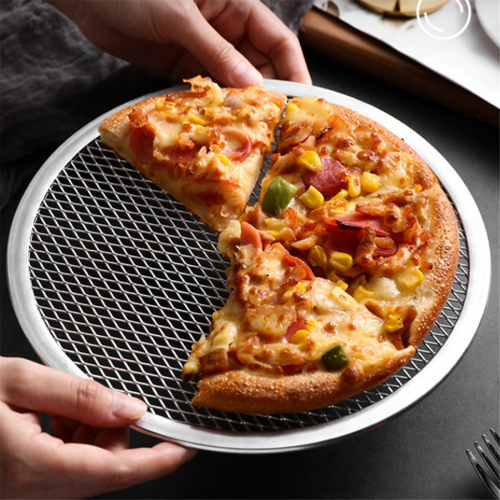 10-tommer aluminium sømløs kant pizza bagningsskærm 2