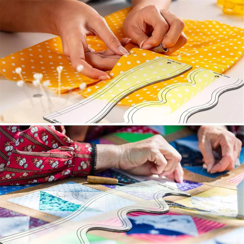 Πρότυπο σχεδίασης DIY, Μετρήσεις, Ρούλερ ραφτικής, Μαλακός Ρούλερ για patchwork 2