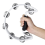 Half Moon Tambourine - Muziekinstrument Percussie Drum (Wit) 3