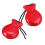 1 Pair Spanish Castanets Wood Hand Percussion Castanets(Red) 1
