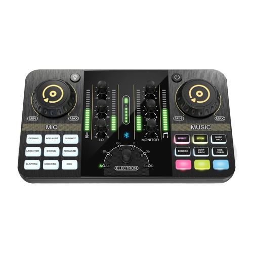 Professional Audio Mixer Podcast Microphone Sound Card Kit 2