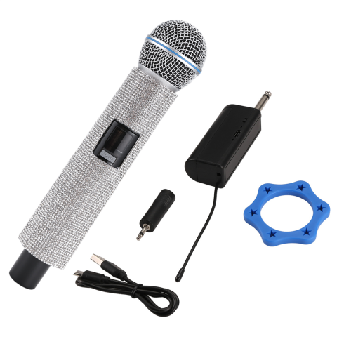 Draadloze dynamische handmicrofoon Karaoke Mic 1 Microfoon 2