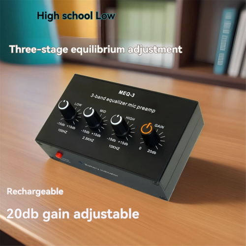 MEQ-3 3-segment Equalizer Tone Adjust Audio Signal Preamplifier 2