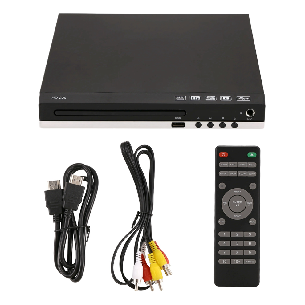 Hd 1080P Cd/Evd/Vcd Dvd Player Outputs Home Digital Media Player (Uk) 4714159451243