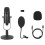 USB-mikrofon, professionel plug-play-studiemikrofon med stativ C 1