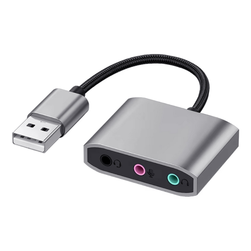 Νέος εξωτερικός προσαρμογέας καλωδίου USB με υποδοχή ήχου 3,5 χιλιοστών 1