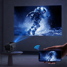 H320 Smart TV-projektor Android 13 Wifi6 300 EU-stik