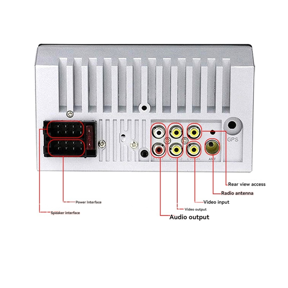 Reproductor MP5 Bluetooth Para Coche 7018B Con Pantalla Hd De 7 Pulgadas Y Av-image