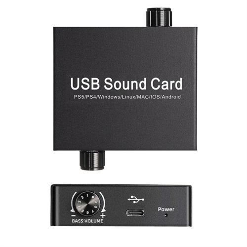 USB-C lydkort lyd 3,5 mm lydadapter til pc bærbar computer headset 1