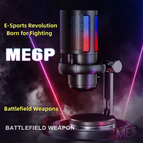 Gaming RGB-mikrofon, USB PC-mikrofon til streaming, podcasts, optagelse 2