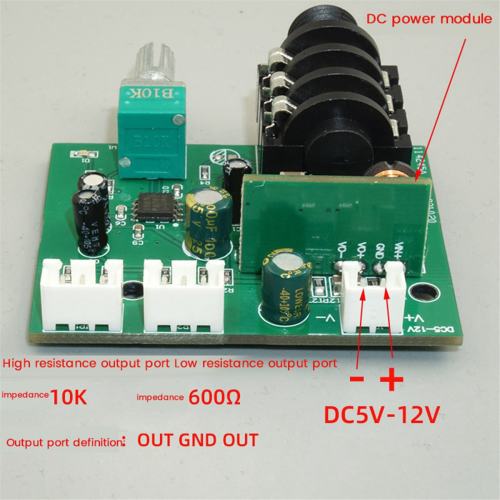 Dynamic Microphone Capacitor Amplifier Preamplifier 6.5mm Interface 2