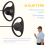 2 Pin Advanced D Shape Clip-Ear Ptt Headset Earpiece Mic For 7