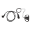 2 Pin Advanced D Shape Clip-Ear Ptt Headset Earpiece Mic For 3