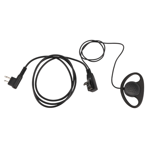 2 Pin Advanced D Shape Clip-Ear Ptt Headset Earpiece Mic For 2