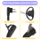 2 Pin Advanced D Shape Clip-Ear Ptt Headset Earpiece Mic For 6