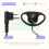 2 Pin Advanced D Shape Clip-Ear Ptt Headset Earpiece Mic For 5