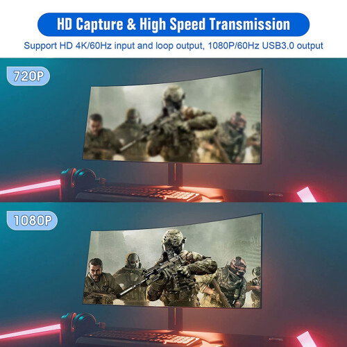 Videooptagelseskort, Switch-optagelseskort til Switch, 4K 1080P 60FPS 1