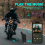 Motorcykel Bluetooth hjelm intercom til full face hjelm 3 farver stel 6