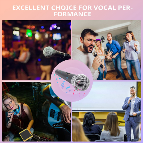 Microfone portátil profissional para performance vocal de karaokê 1