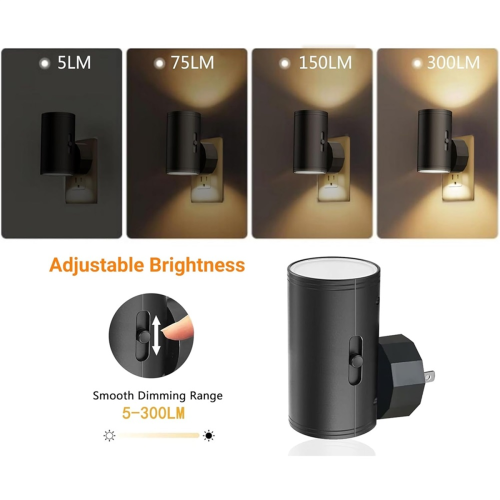 LED Night Lights Plug into Wall 3 Colors With Remote Control UK Plug 2