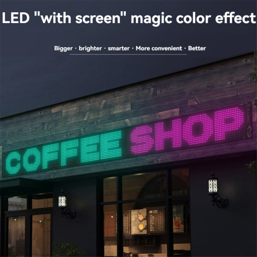 USB LED Matrix Fleksibelt Panel Bilskilt Scrolling Display 1