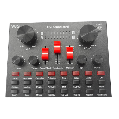 Microfono V8S USB ricaricabile mixer esterno