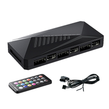 6P ARGB 6-vejs splitter 5V 3-benet blæsercontrollerhub til pc-kabinet
