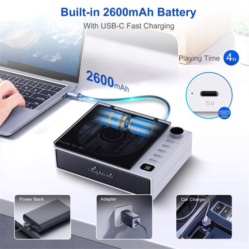 Portable Cd Player Wireless Bluetooth Speakers Music Album Player 1