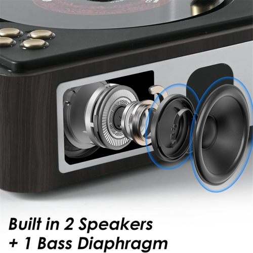 Bluetooth-Desktop-CD-Player für den Heimgebrauch, eingebaute Lautsprecher, Weiß 2